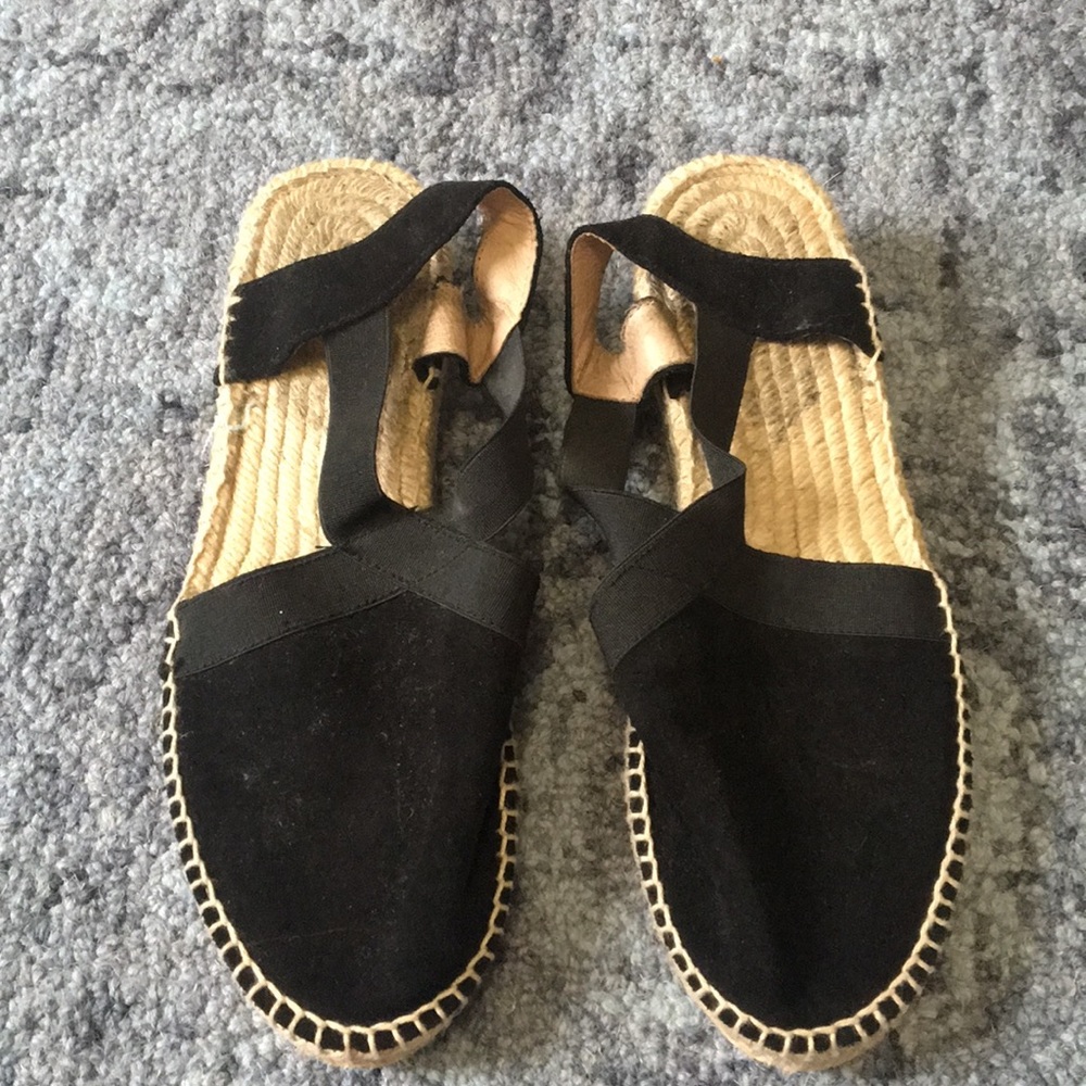Espadrille suede sandals